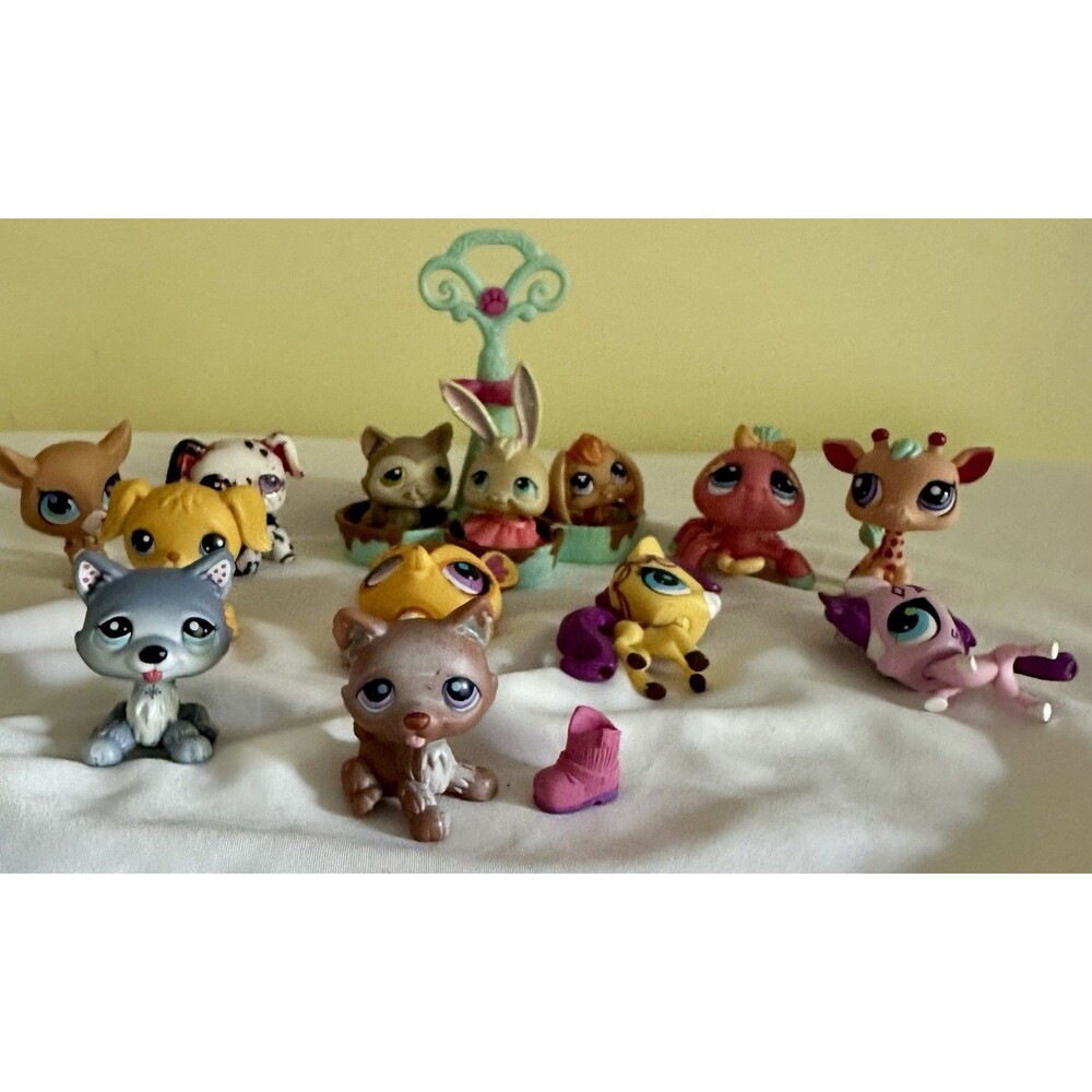 VTG Littlest Pet Shop LPS Lot Of 14 Authentic G2 Some Bobbleheads